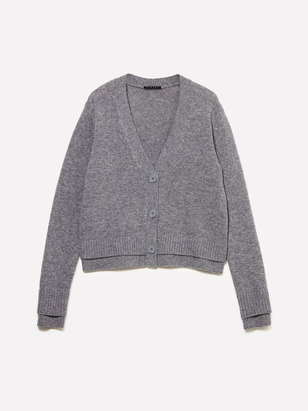 Double rib cardigan - women's cardigans | Sisley
