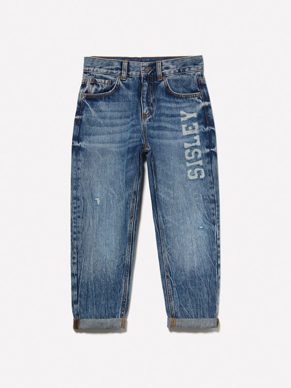 Jeans with logo - boy's jeans | Sisley Young