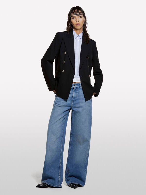 Light Style 72 wide fit jeans - women's palazzo jeans | Sisley