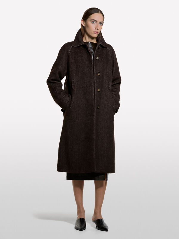 Long chevron coat - women's coats | Sisley