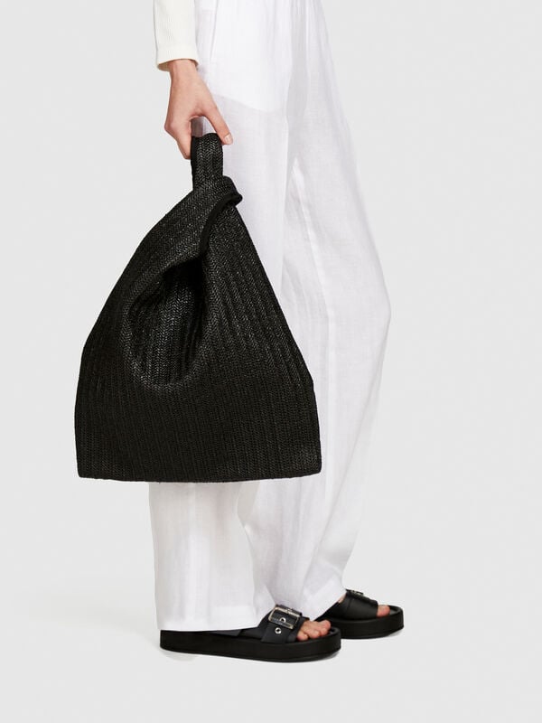 Straw tote bag - women's tote bags | Sisley