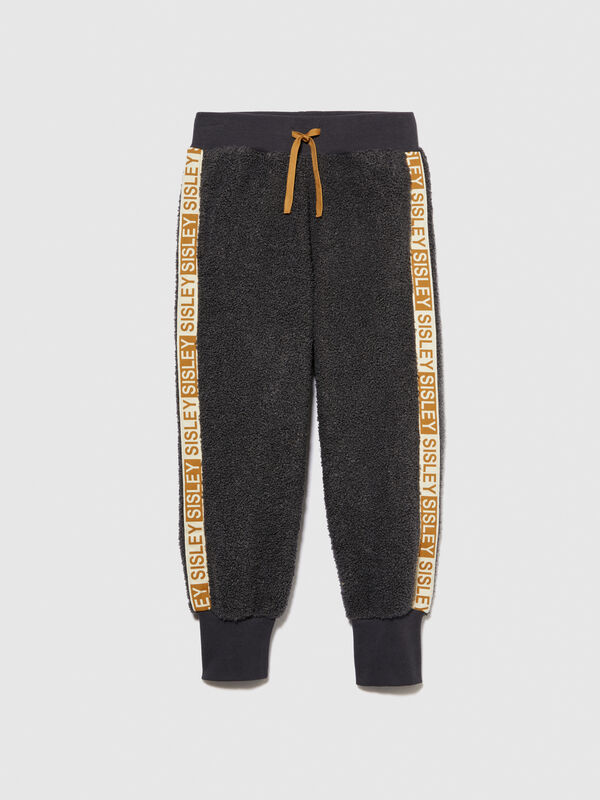 Teddy joggers with logo band