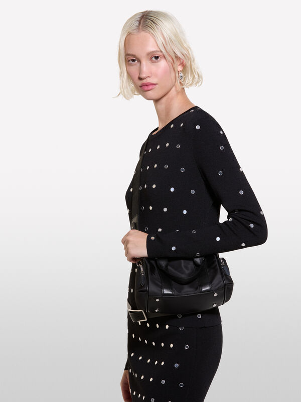 Black box bag with pockets - women's shoulder and crossbody bags | Sisley