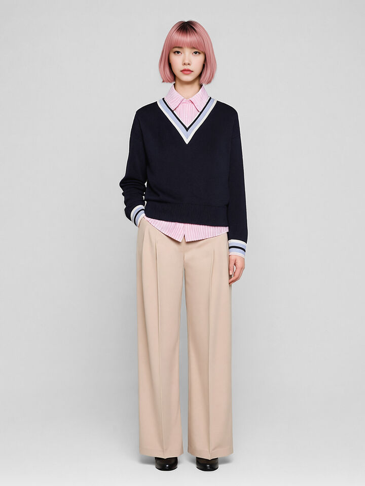 V NECK SWEATER L/S Women