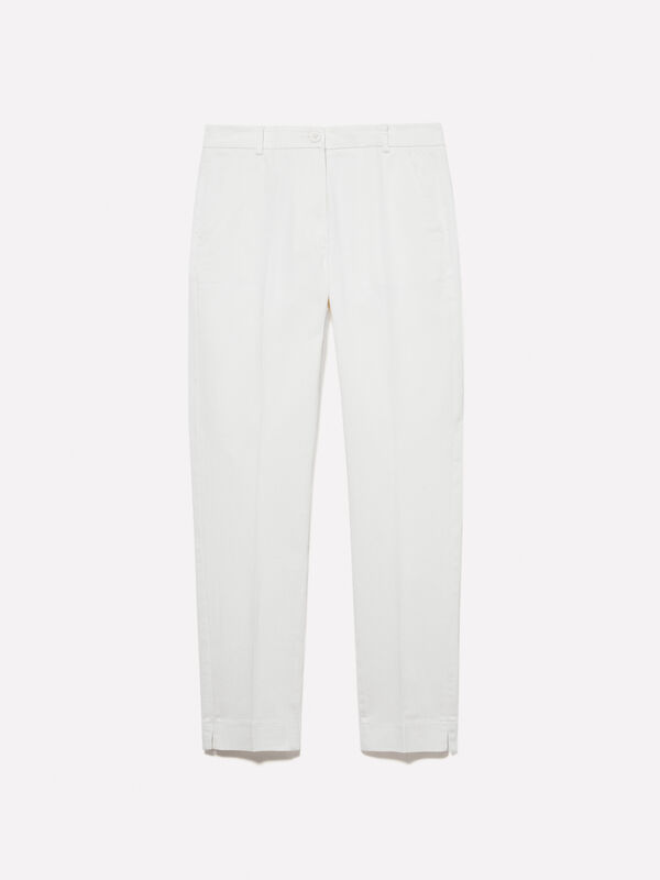 Cream white chinos Cream white chinos - women's chino trousers | Sisley