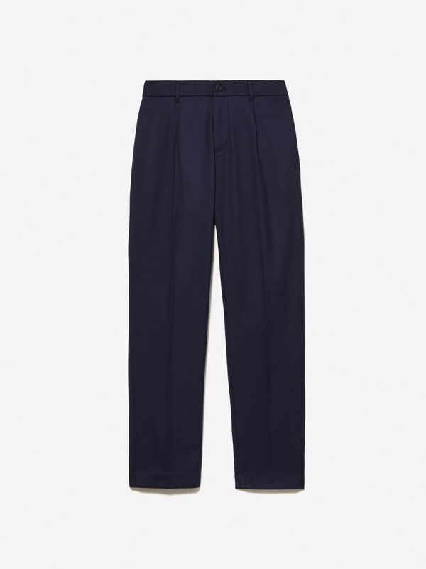 Dark blue technical joggers - men's regular fit trousers | Sisley