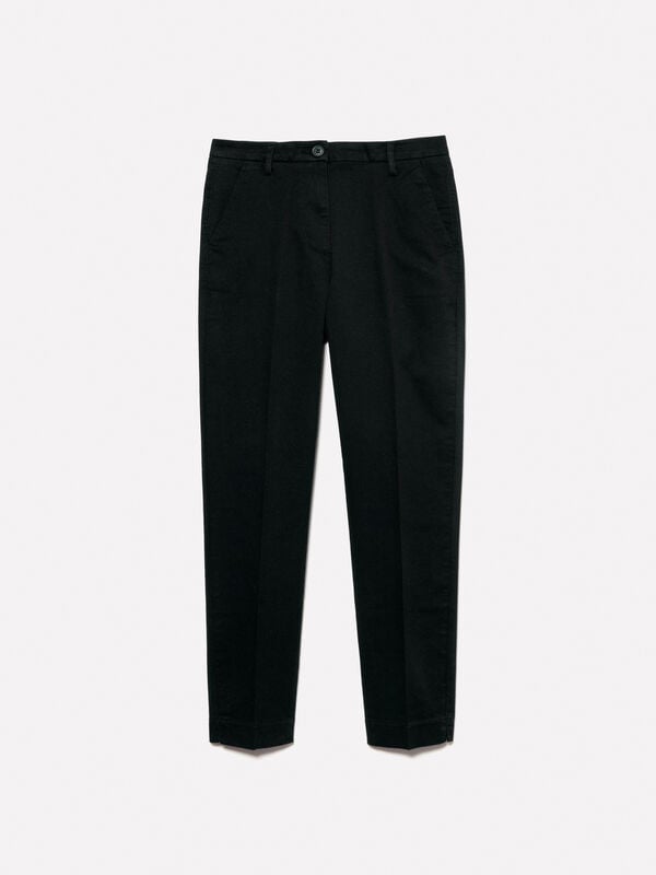Black chinos Black chinos - women's chino trousers | Sisley