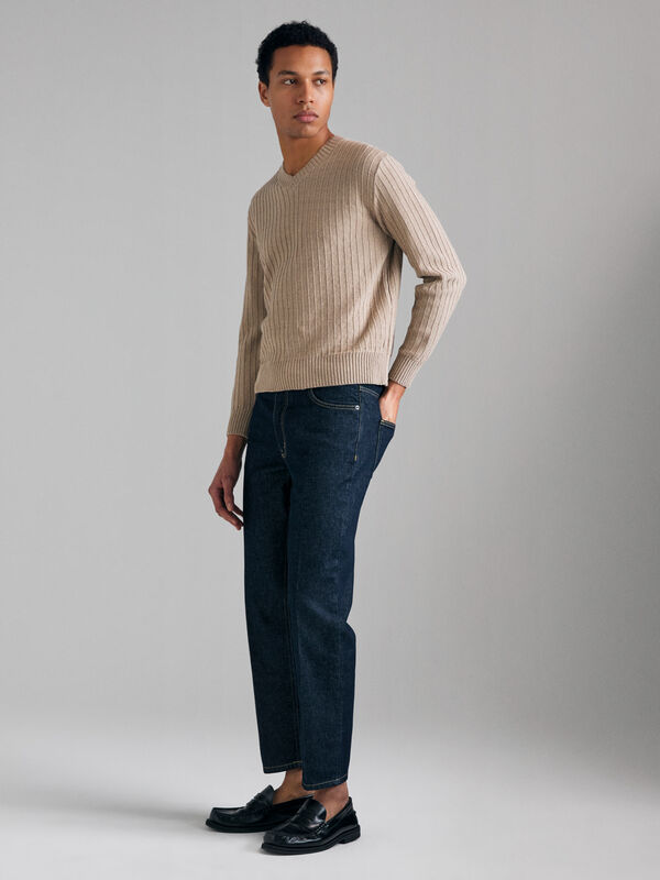 Slim cropped fit jeans - men's slim fit jeans | Sisley