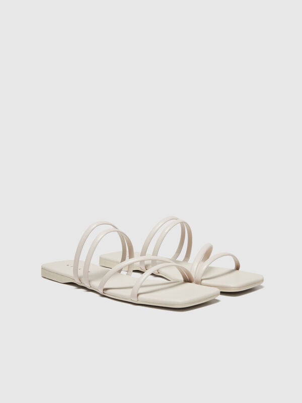 Flat sandals with bands Women