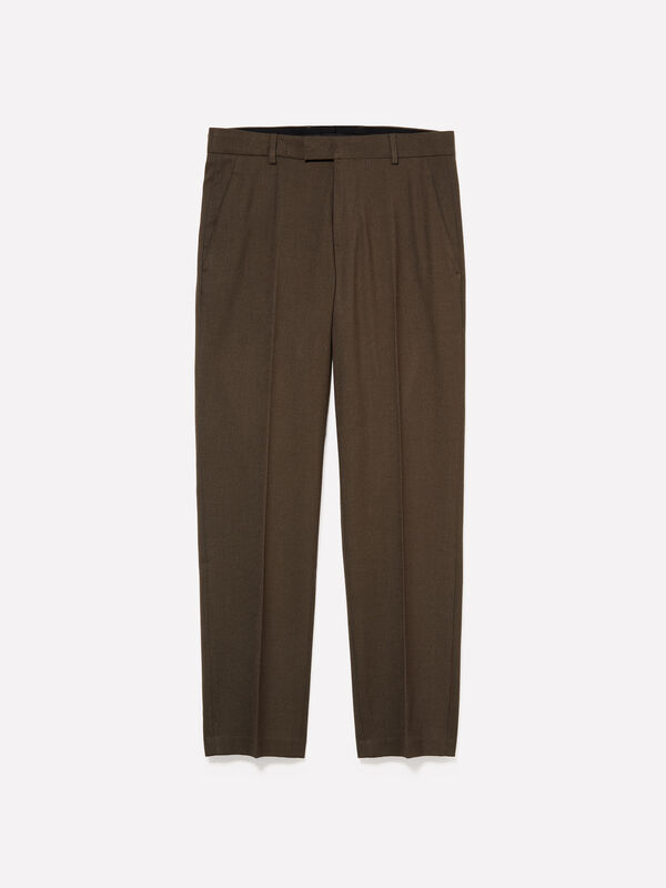 Slim comfort fit formal chinos - men's chino trousers | Sisley
