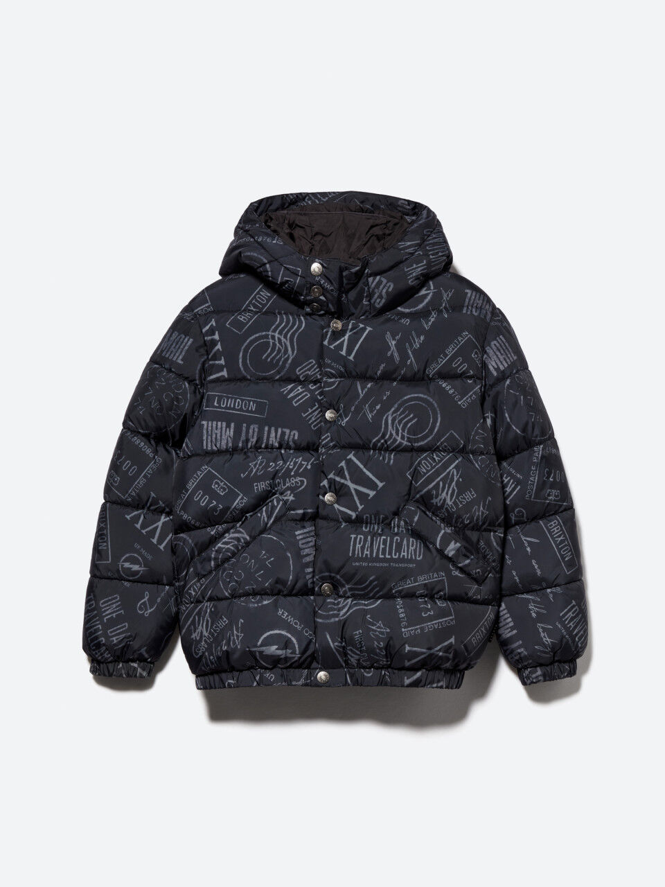 Padded jacket with prints