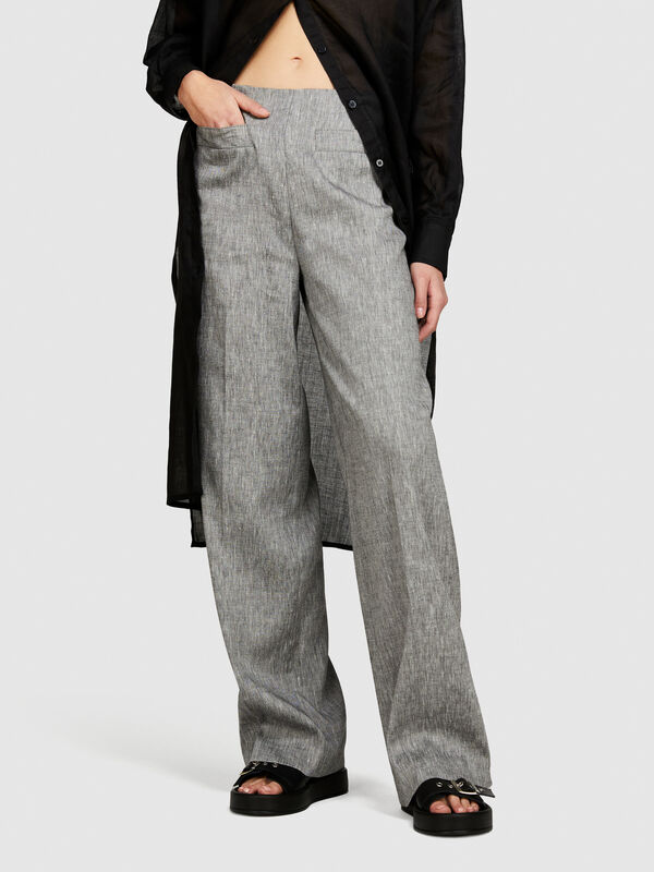 Flare fit pants - women's flared trousers | Sisley