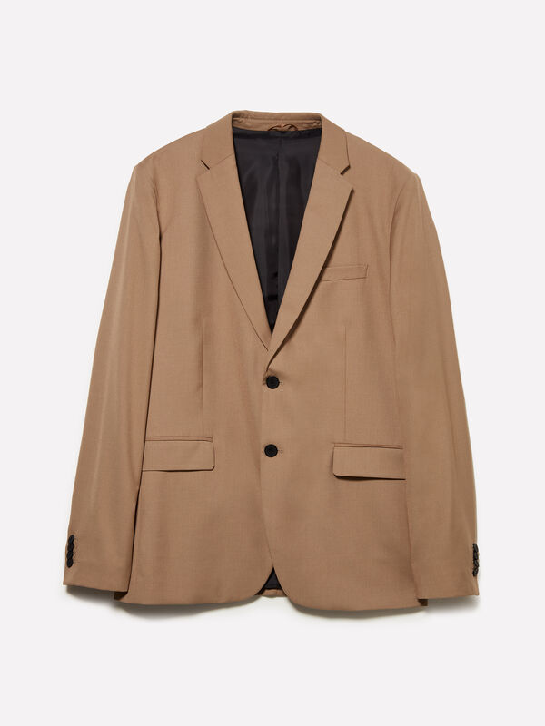 Beige tailored blazer - men's blazers | Sisley
