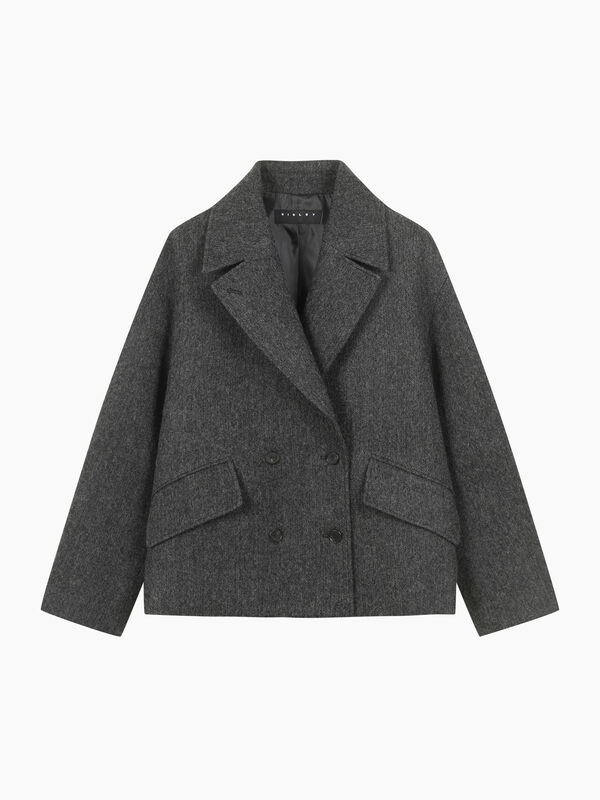 Short double-breasted coat - Coats | Sisley K