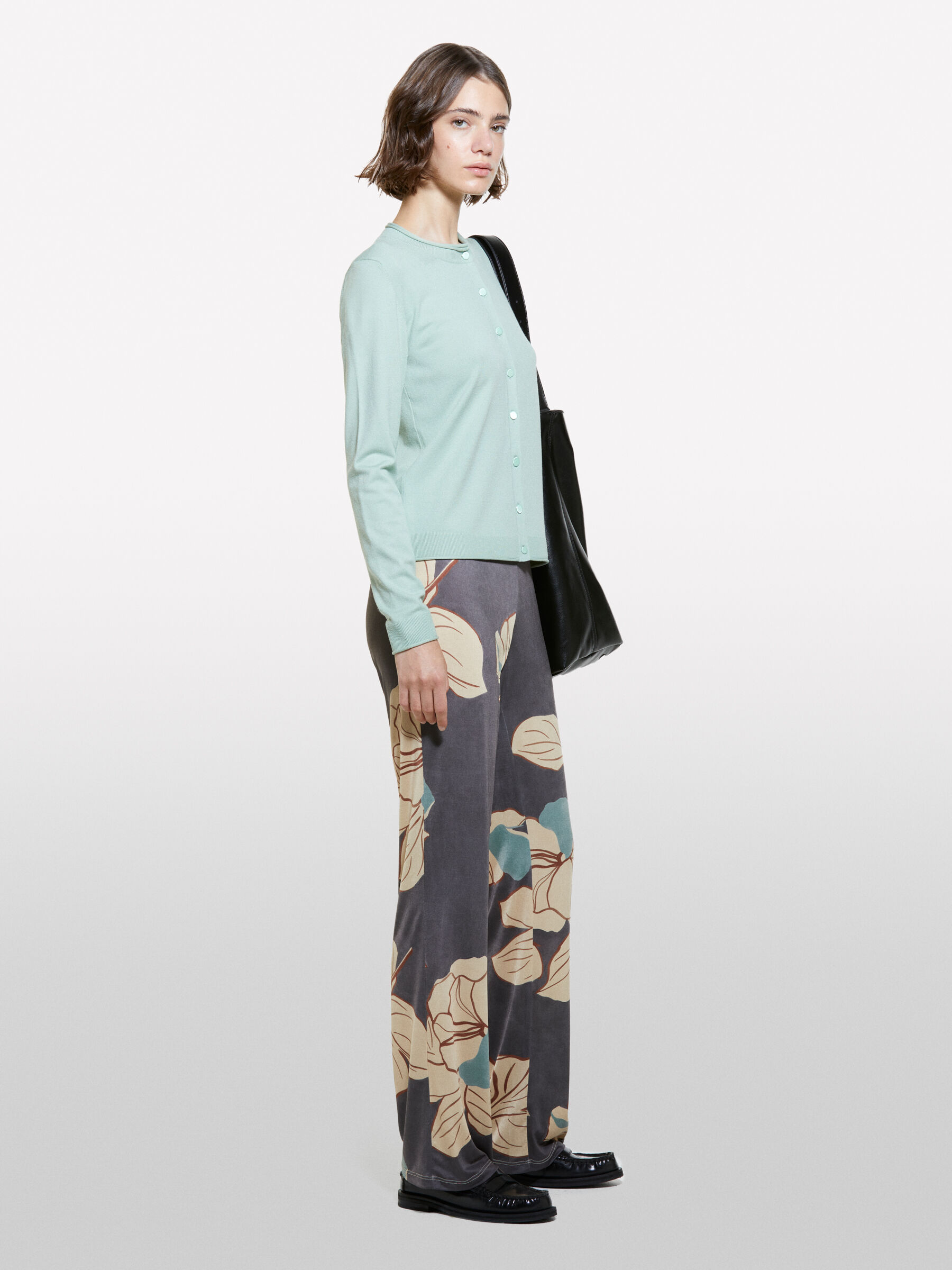 Light green regular fit cardigan, Light Green - Sisley