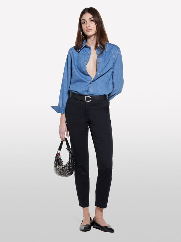 Black chinos - women's chino trousers | Sisley
