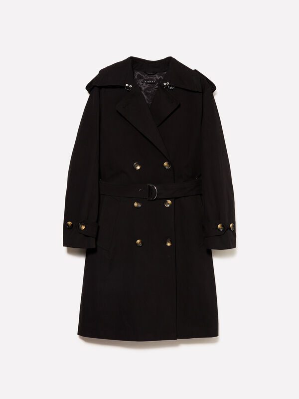 Double-breasted midi trench coat - women's trench coats & rain coats | Sisley