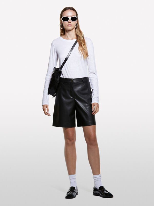 White long sleeve t-shirt White long sleeve t-shirt - women's long sleeve t-shirts | Sisley
