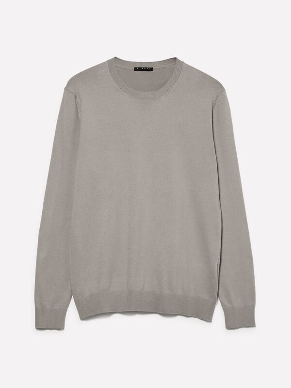 Gray crew neck sweater - men's crew neck sweaters | Sisley