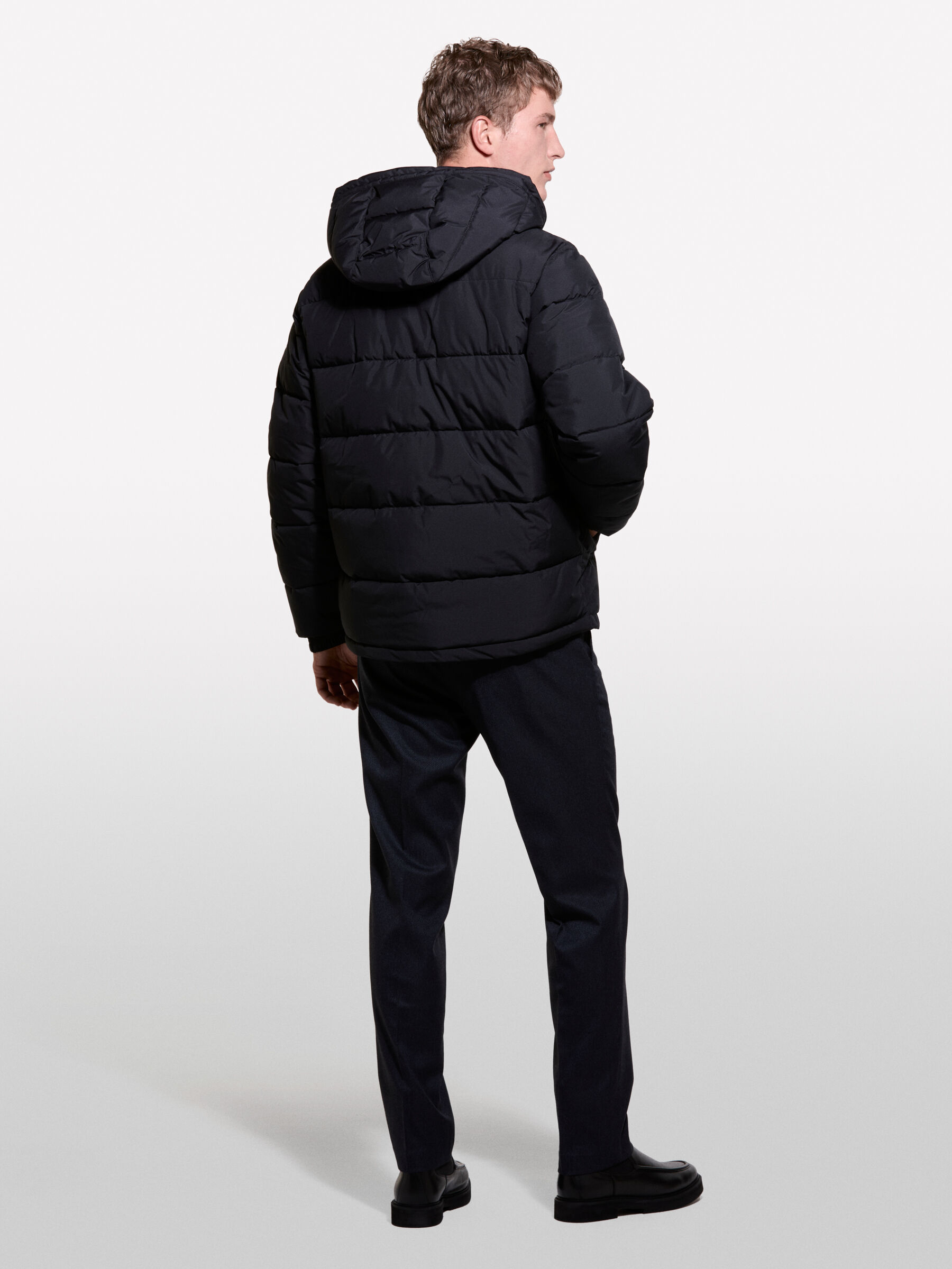 Dark gray padded jacket