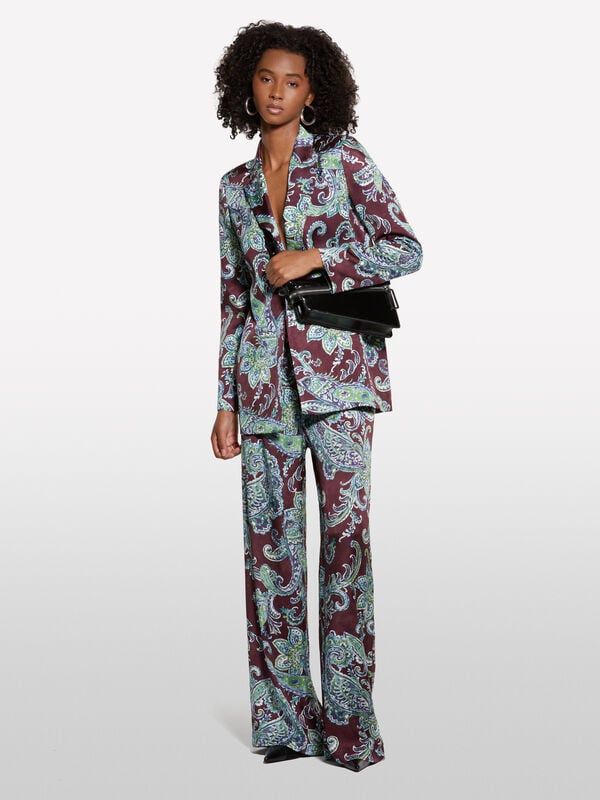 Paisley pattern open blazer - women's blazers | Sisley