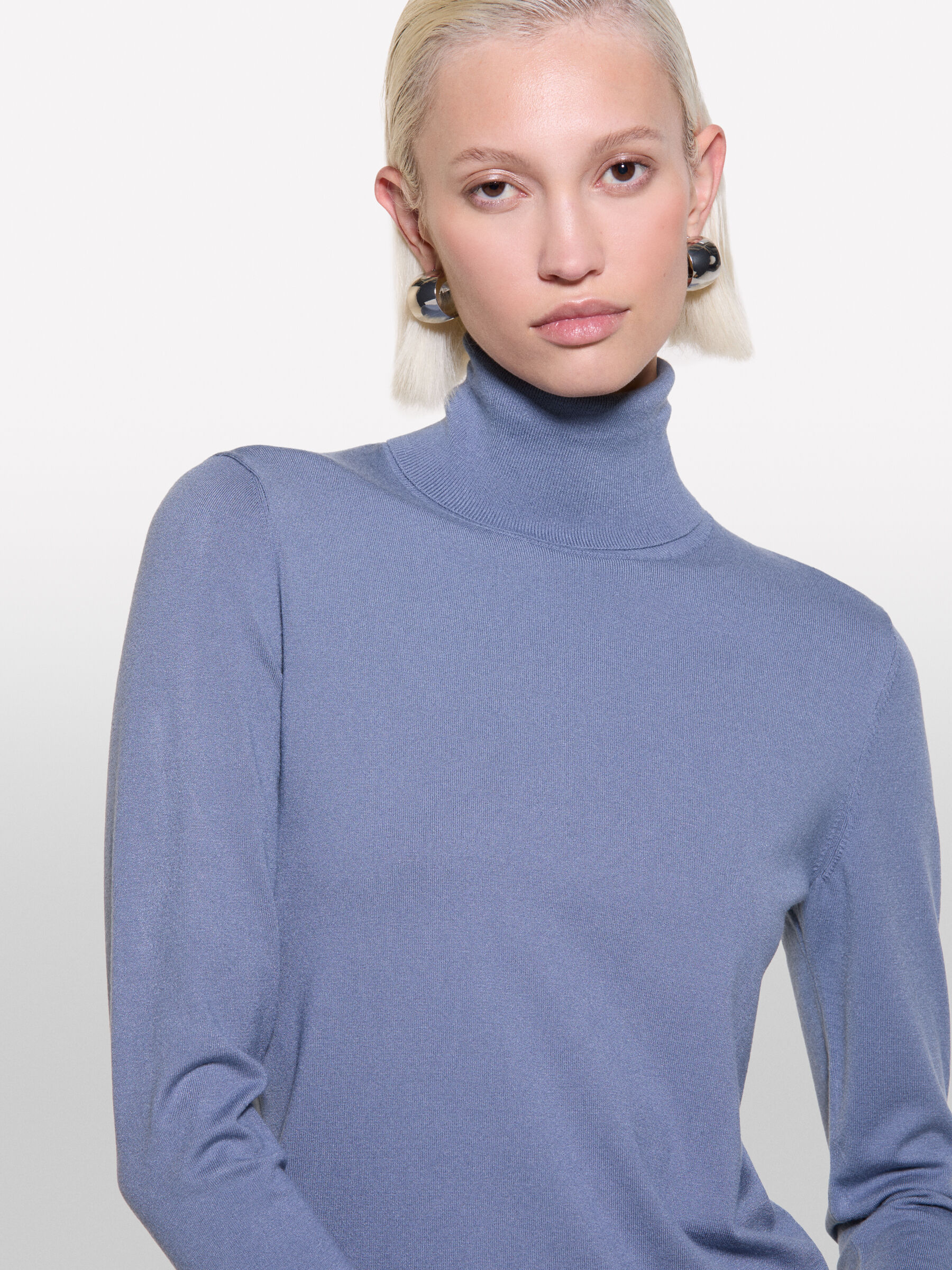 Women s High Neck Sweaters warm and comfy Sisley