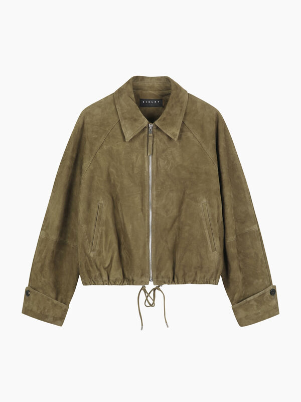 Suede bomber jacket - sisley k jackets and coats | Sisley K
