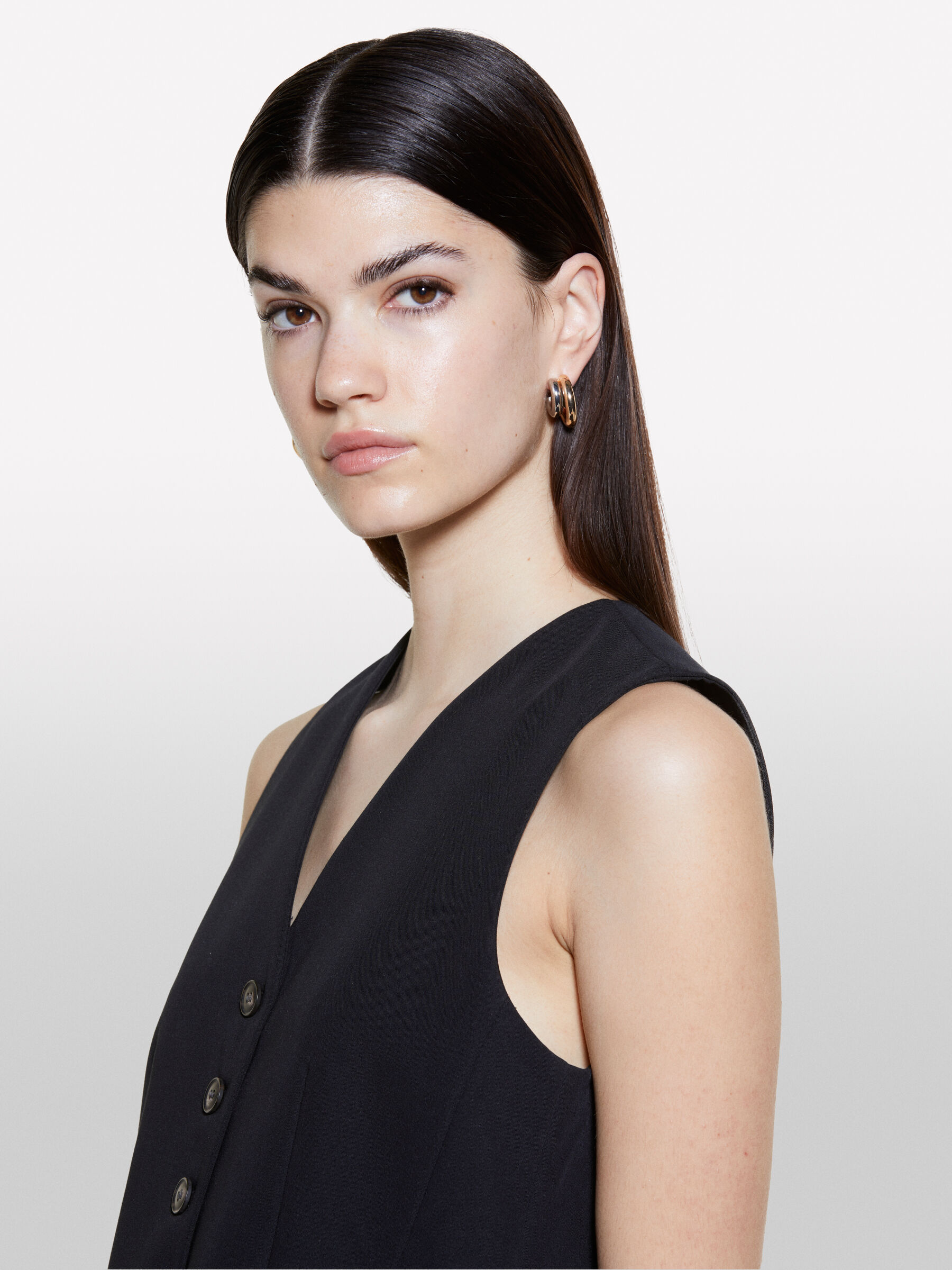 Women's black formal vest on sale