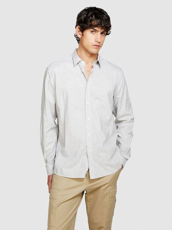 Regular fit printed shirt - men's regular fit shirts | Sisley