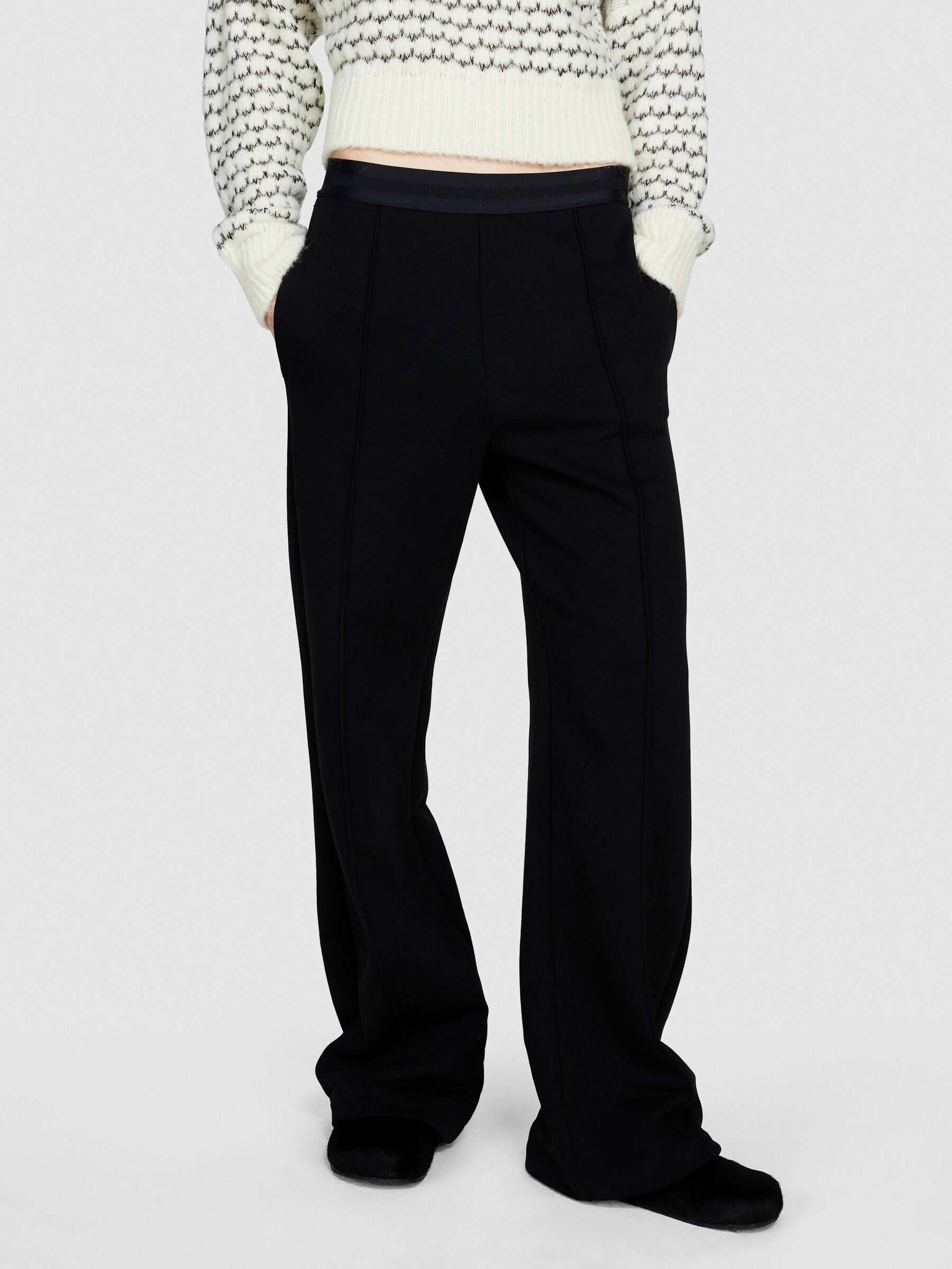 Palazzo sweatpants Black Sisley