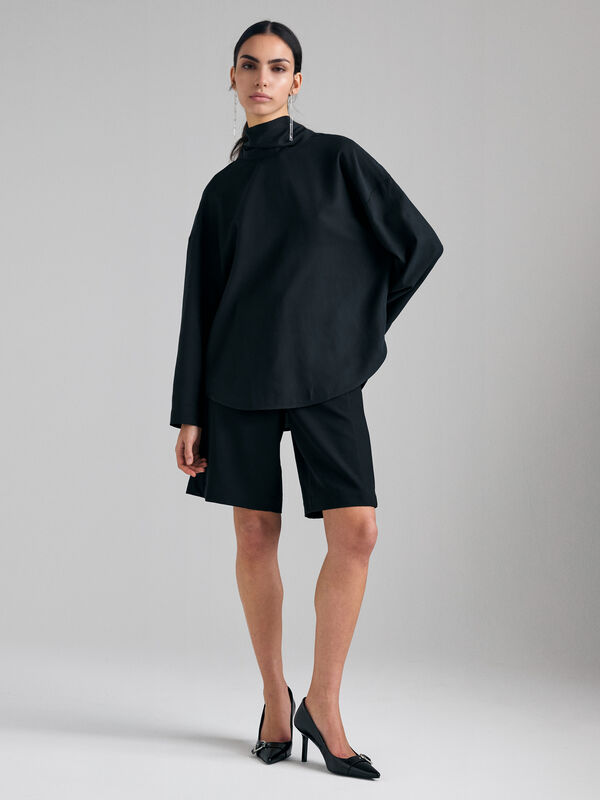 Blouse with scarf - women's blouses | Sisley