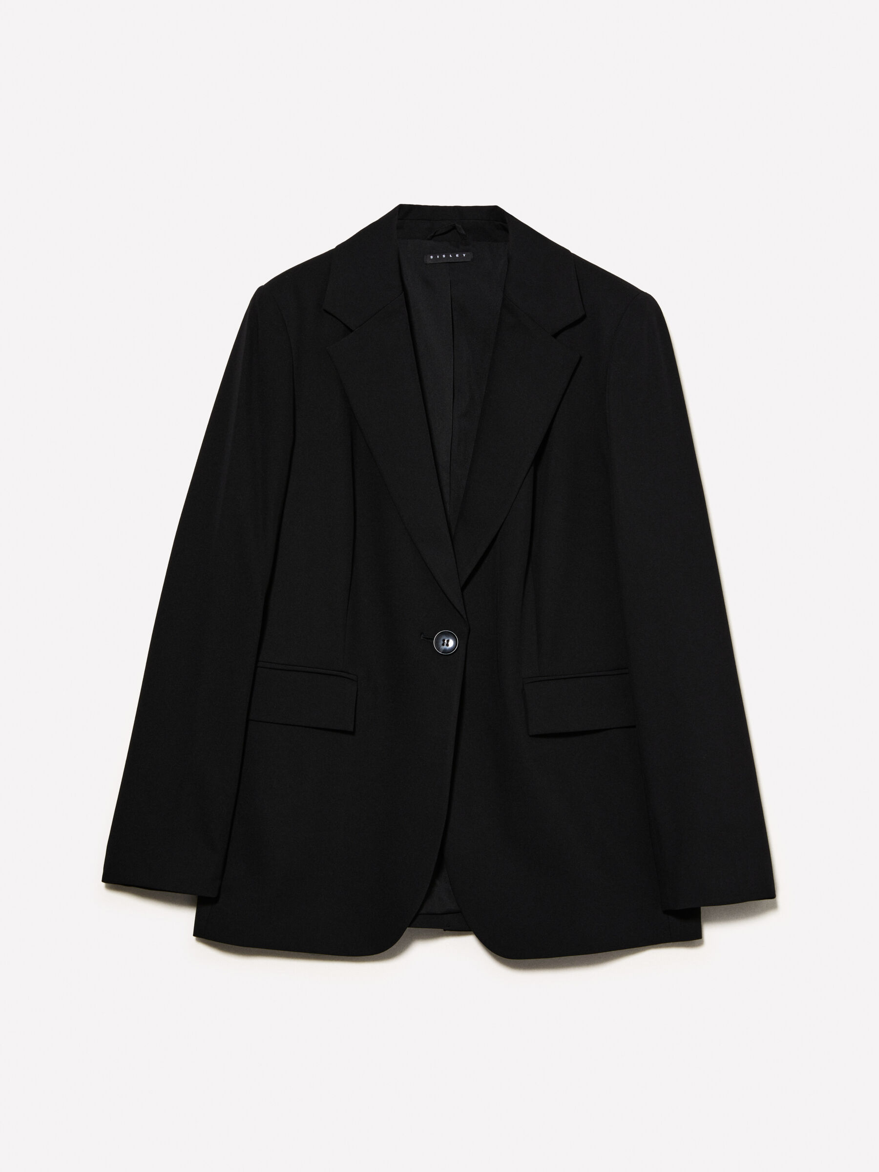 Black regular fit blazer