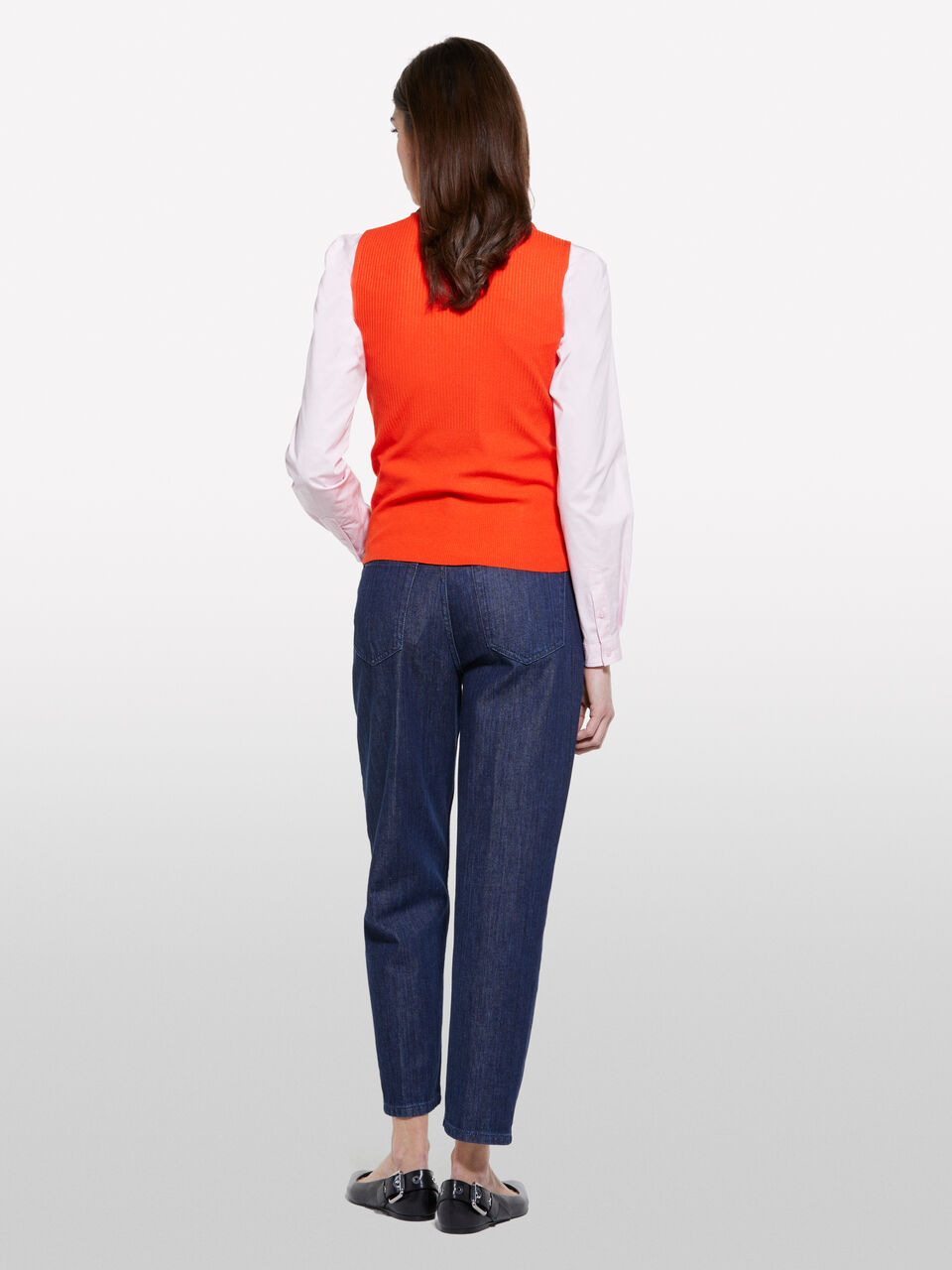 SLEEVELESS SWEATER Women image number null