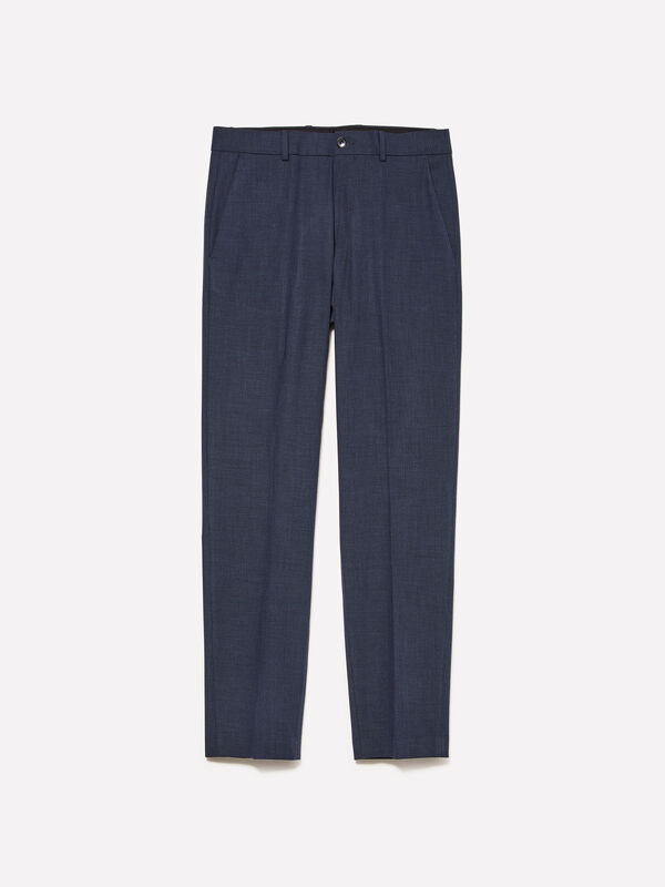 Dark blue chinos - men's slim fit trousers | Sisley