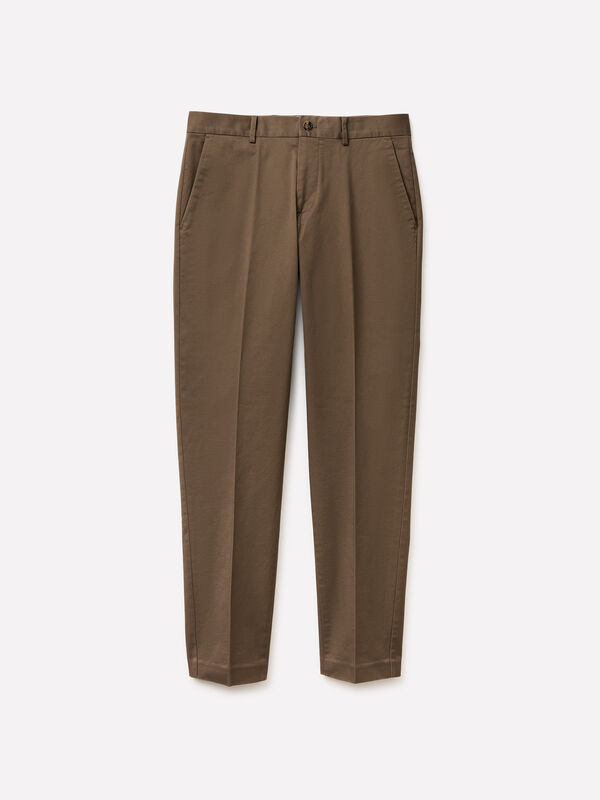 Plain chinos - men's regular fit trousers | Sisley