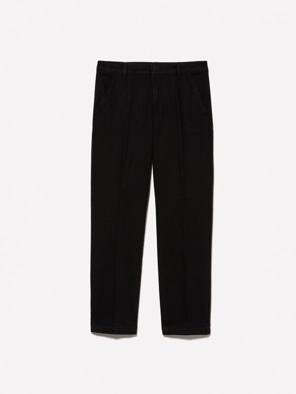 Black slim fit Ankara jeans - women's slim fit jeans | Sisley