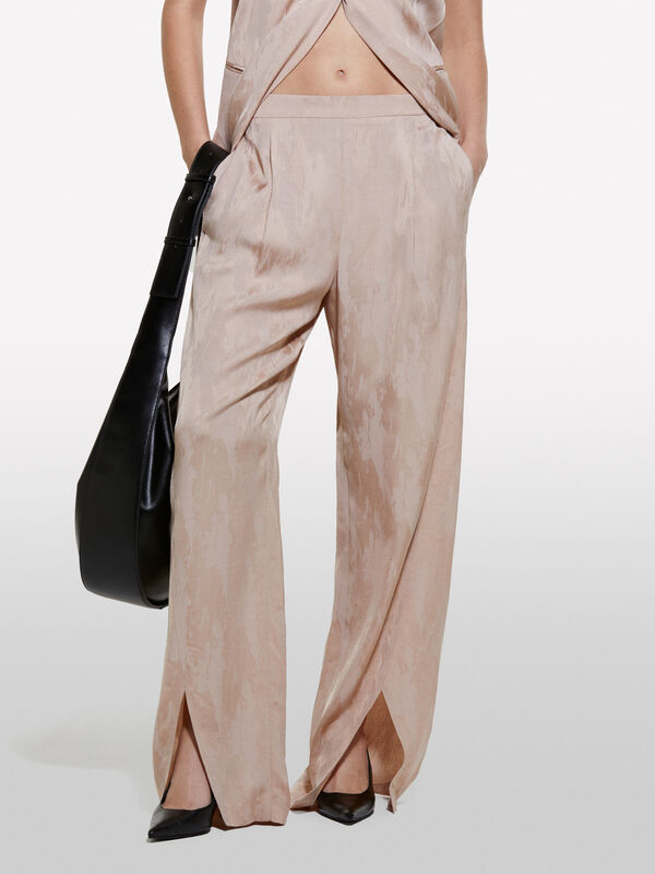 Trousers with slits - women's palazzo trousers | Sisley