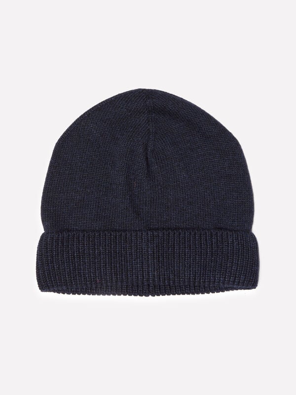 Dark blue cashmere blend hat - women's hats | Sisley