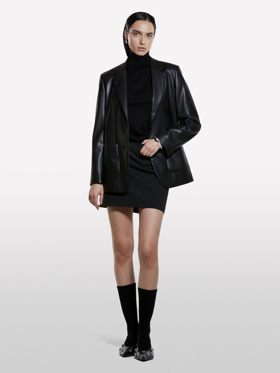 TURTLE NECK SWEATER Women image number null