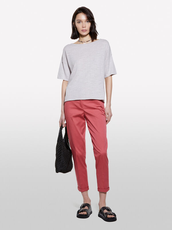 Blush cigarette trousers - women's skinny fit trousers | Sisley