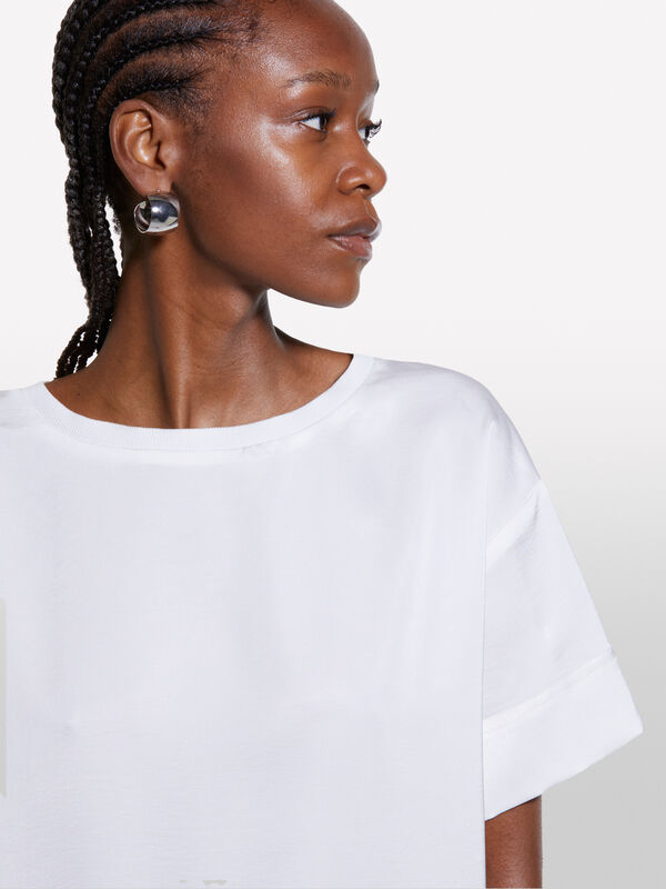 White short sleeve blouse - women's blouses | Sisley