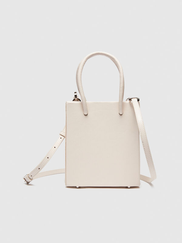 Mini tote bag with shoulder strap - women's shoulder and crossbody bags | Sisley