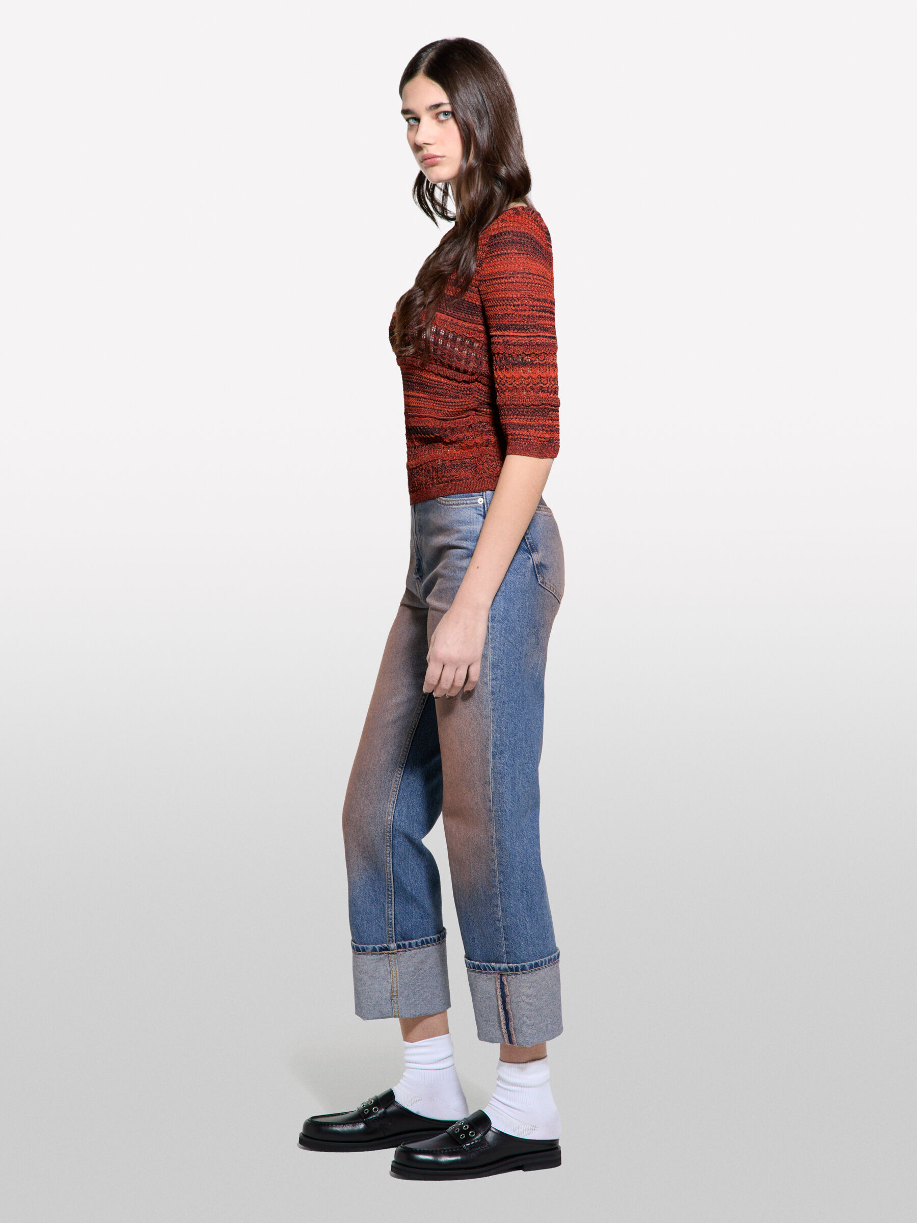 BOAT-NECK SWEAT.L/S Women image number null