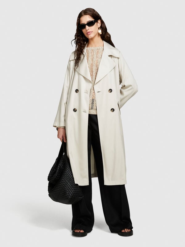 Flowy trench coat - women's trench coats & rain coats | Sisley