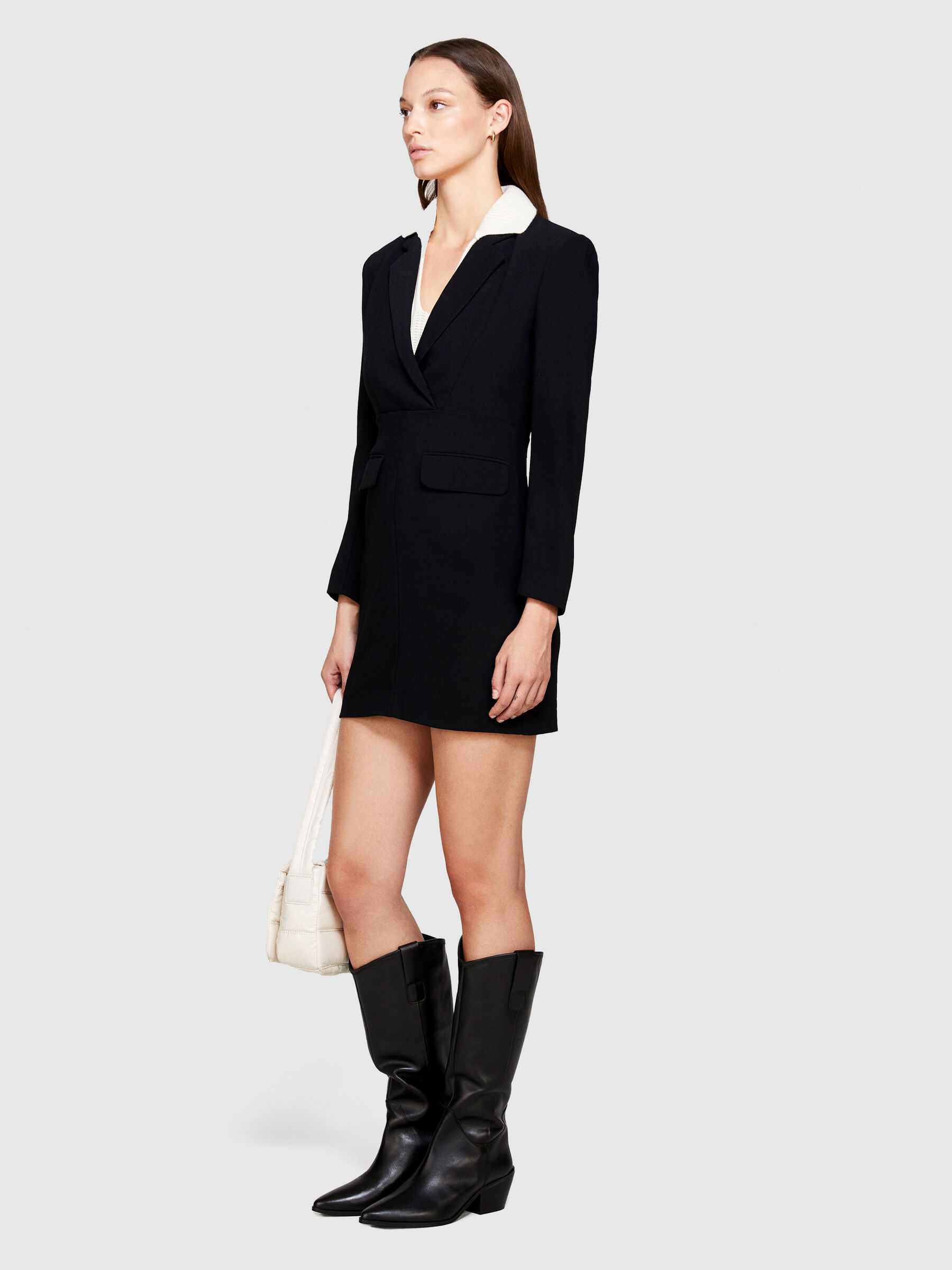 Short black online blazer dress