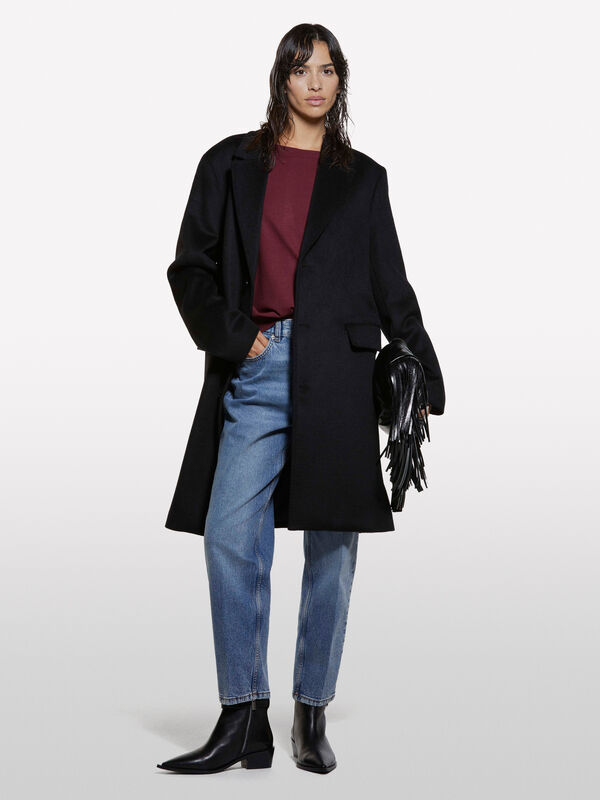 Burgundy boat neck top - women's boat neck sweaters | Sisley