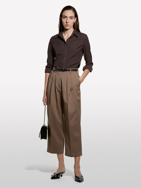 Shirt with stitching  - women's shirts | Sisley