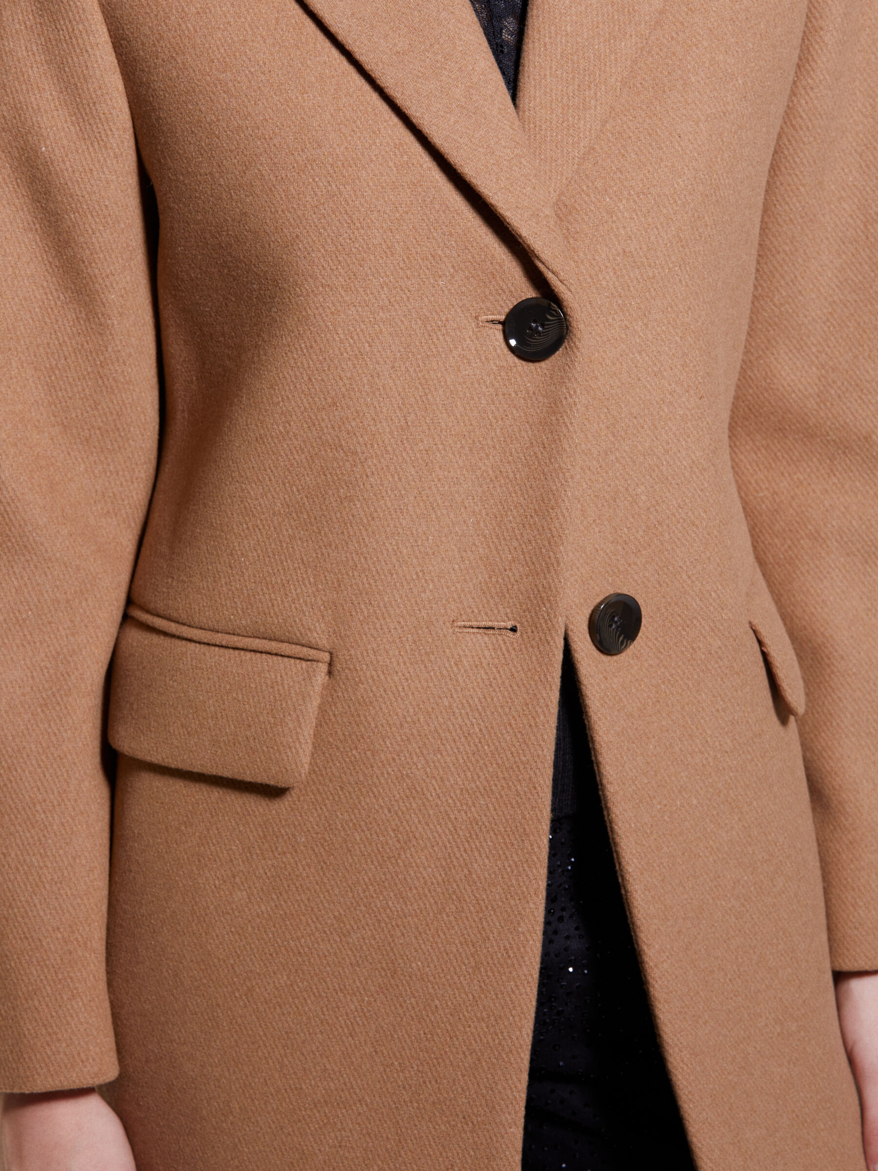 Single button camel coat outlet