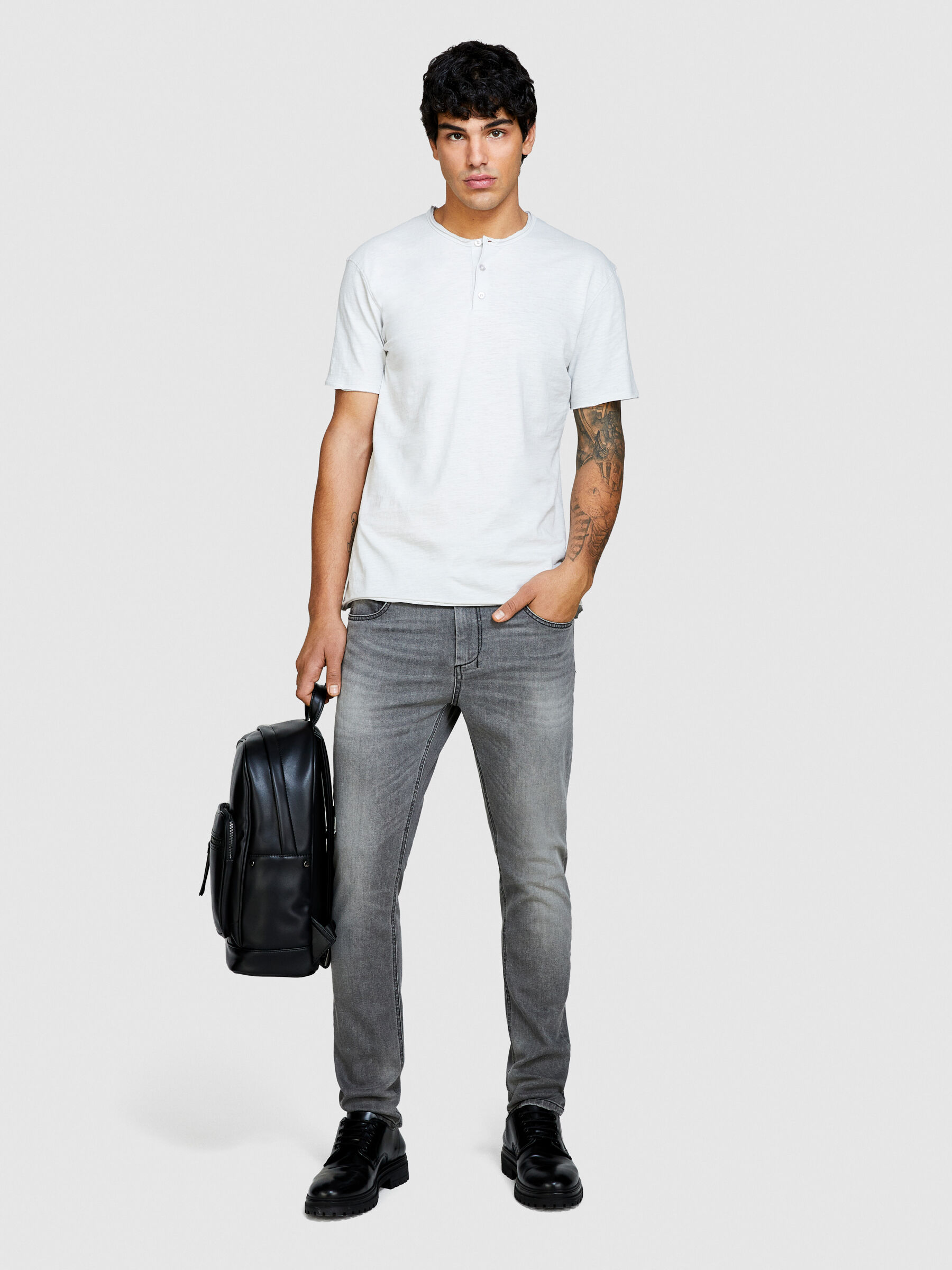 Slim fit henley new arrivals short sleeve