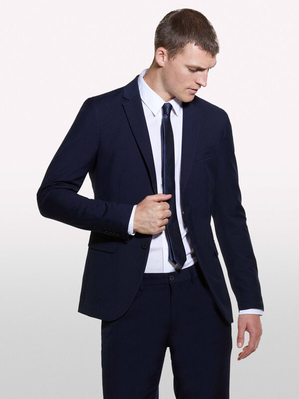 Slim fit formal blazer - men's blazers | Sisley